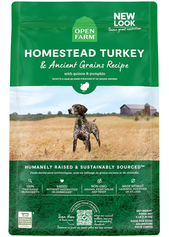 Open Farm Dry Dog Food Ancient Grains Homestead Turkey Recipe