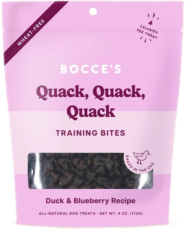 Bocce's Dog Treat Training Bites Quack, Quack, Quack