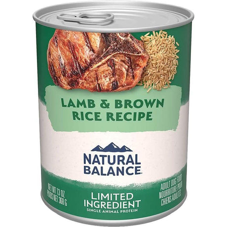 Natural Balance Wet Dog Food Limited Ingredient Lamb & Brown Rice Recipe