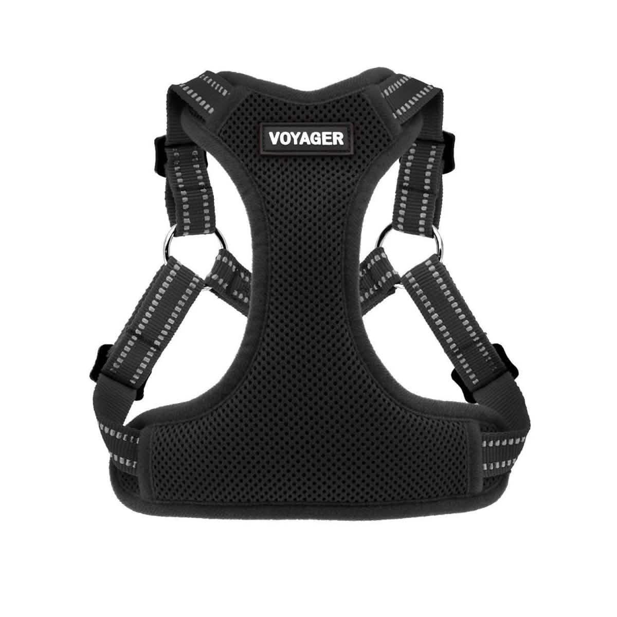 Voyager Step-In Flex Adjustable Pet Harness - Black