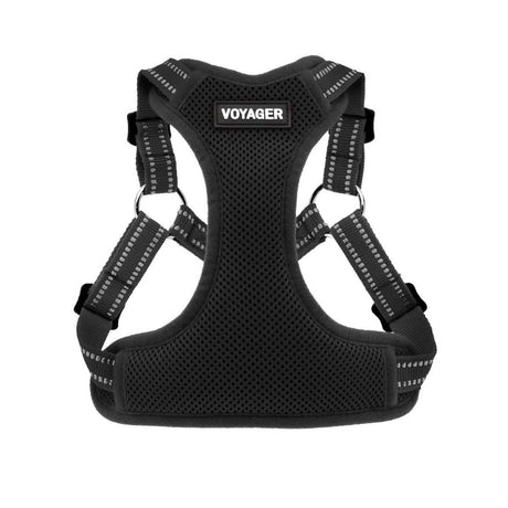 Voyager Step-In Flex Adjustable Pet Harness - Black