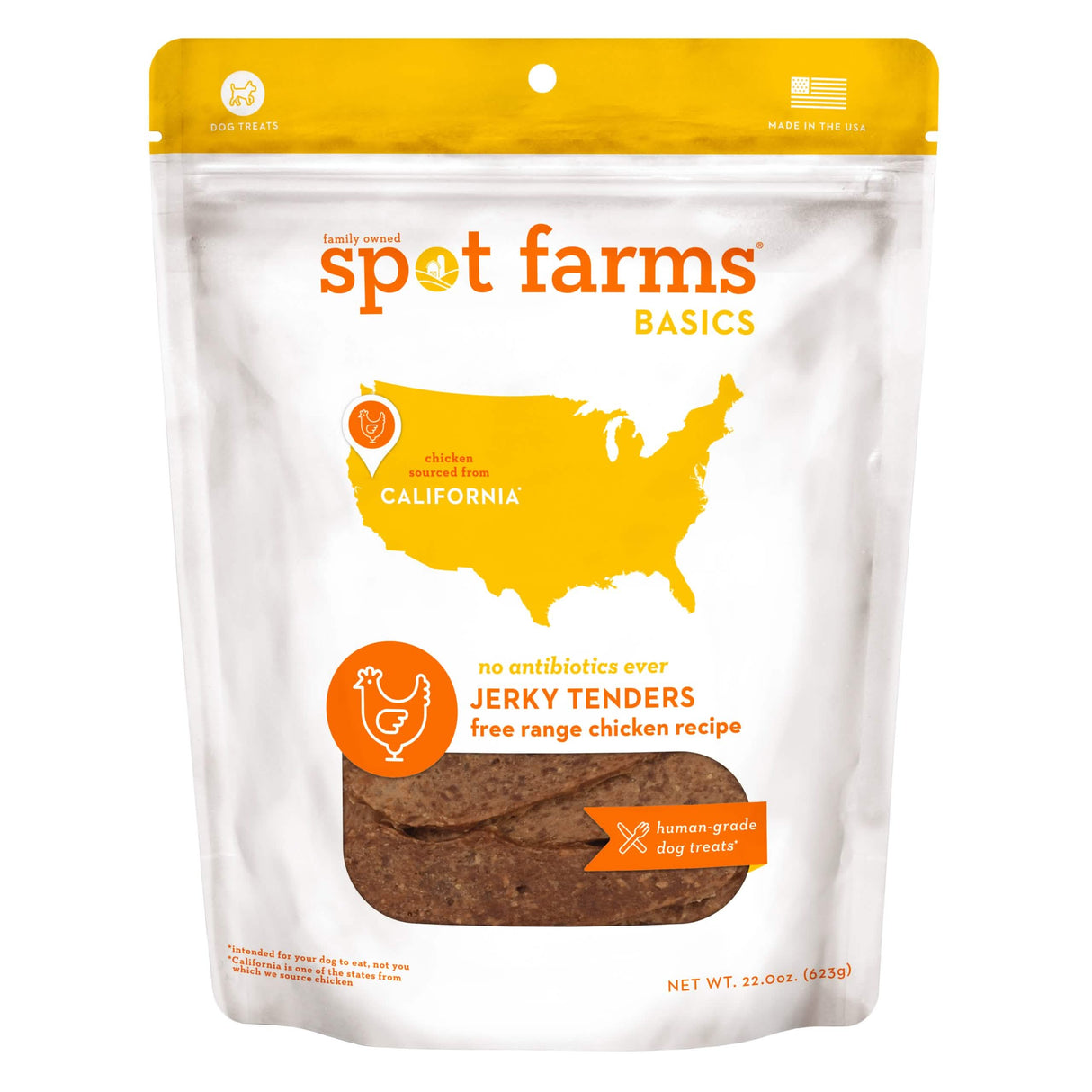 Spot Farms Dog Treat Basics Jerky Tenders Free Range Chicken Recipe