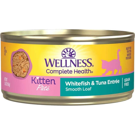 Wellness Wet Cat Food Complete Health Paté Kitten Whitefish & Tuna Entrée