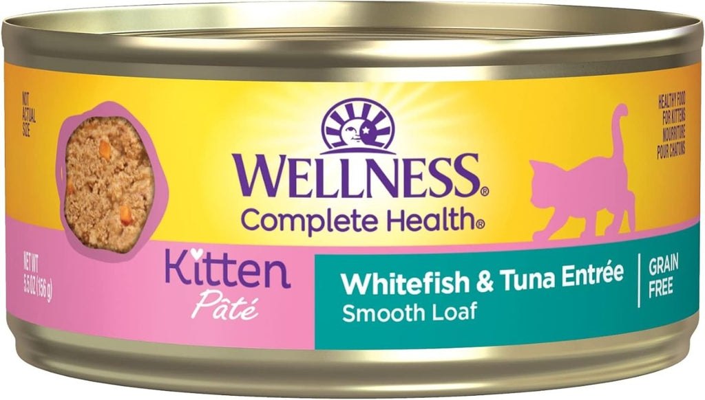 Wellness Wet Cat Food Complete Health Paté Kitten Whitefish & Tuna Entrée