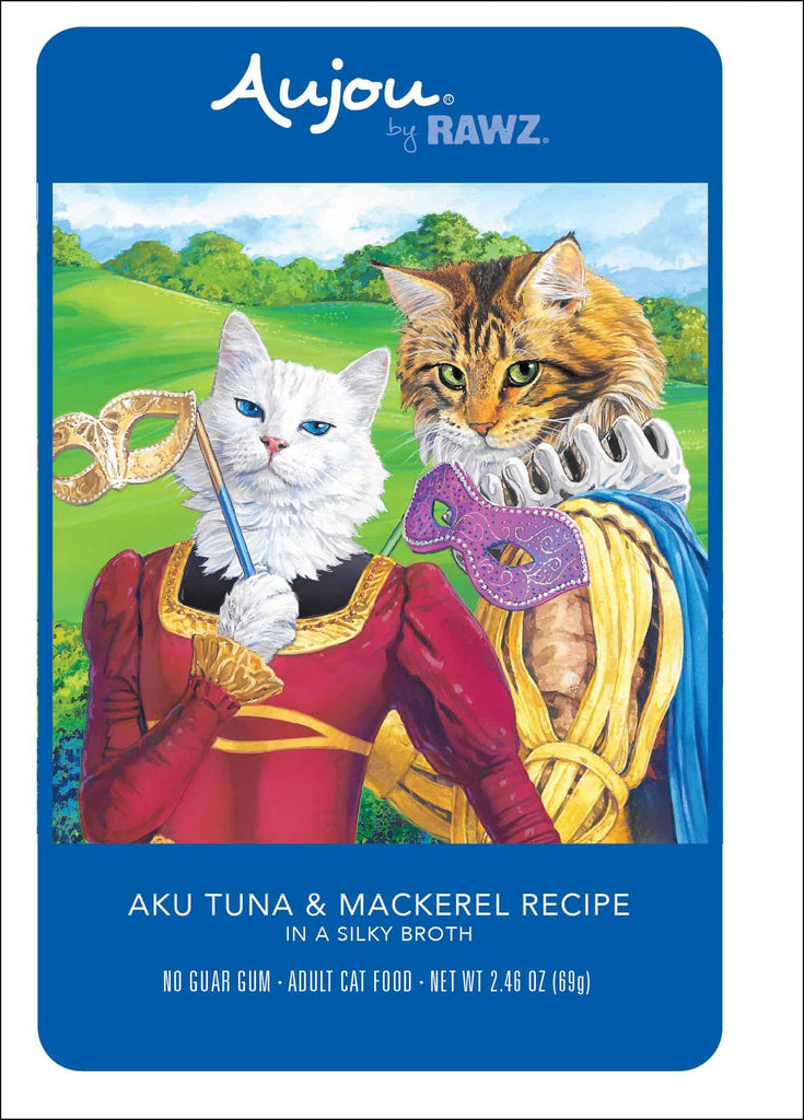 Aujou by RAWZ Aku Tuna & Mackerel Recipe in a Silky Broth Adult Cat Food