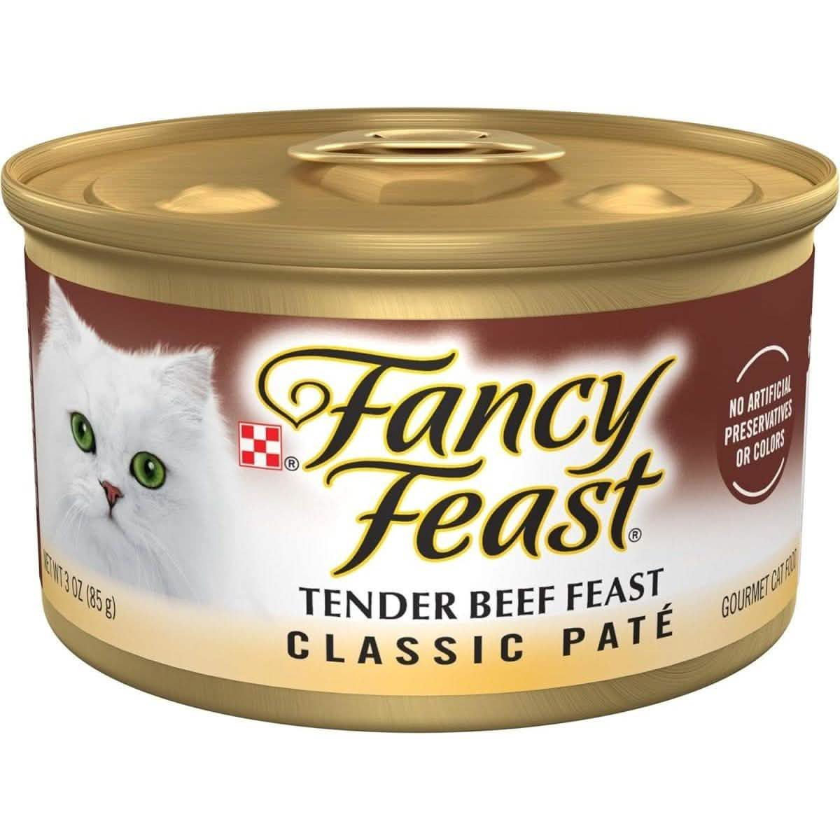 Fancy Feast Wet Cat Food Classic Paté Tender Beef Feast