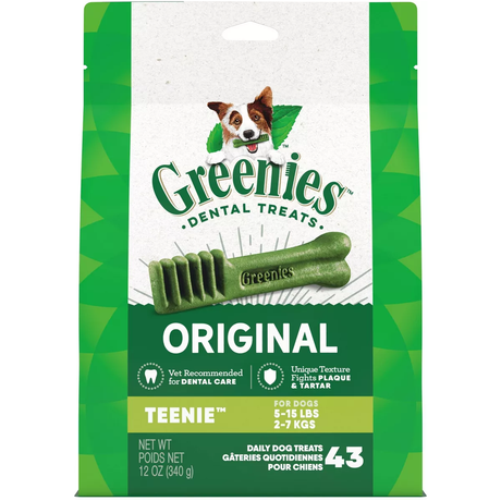 Greenies Dog Treat Original Dental Treats Teenie 43 count