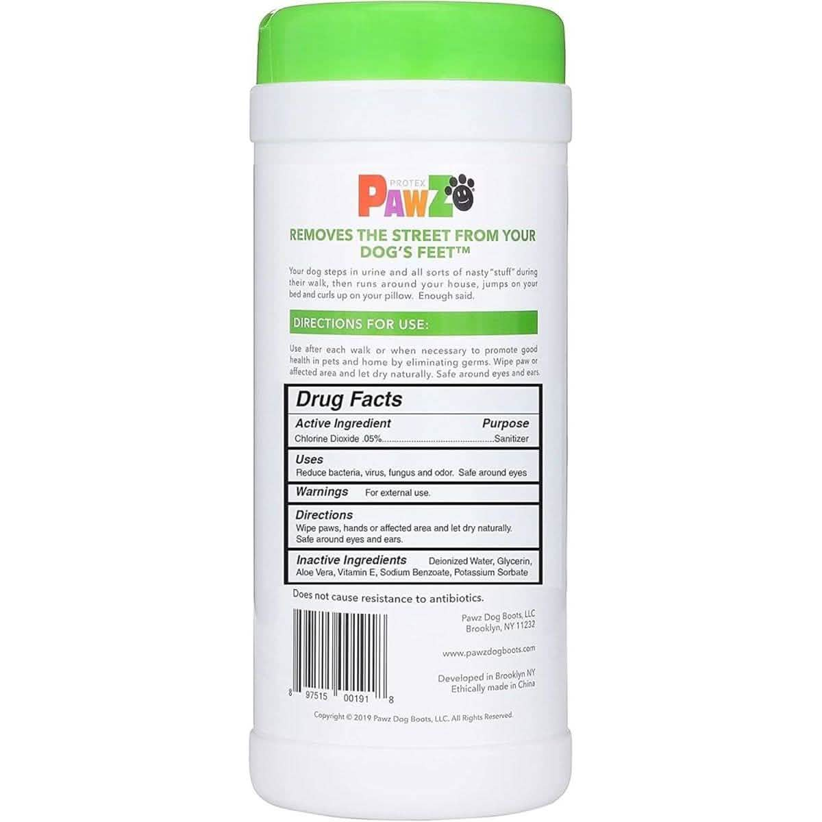 PawZ SANIPAW Paw Sanitizing Wipes