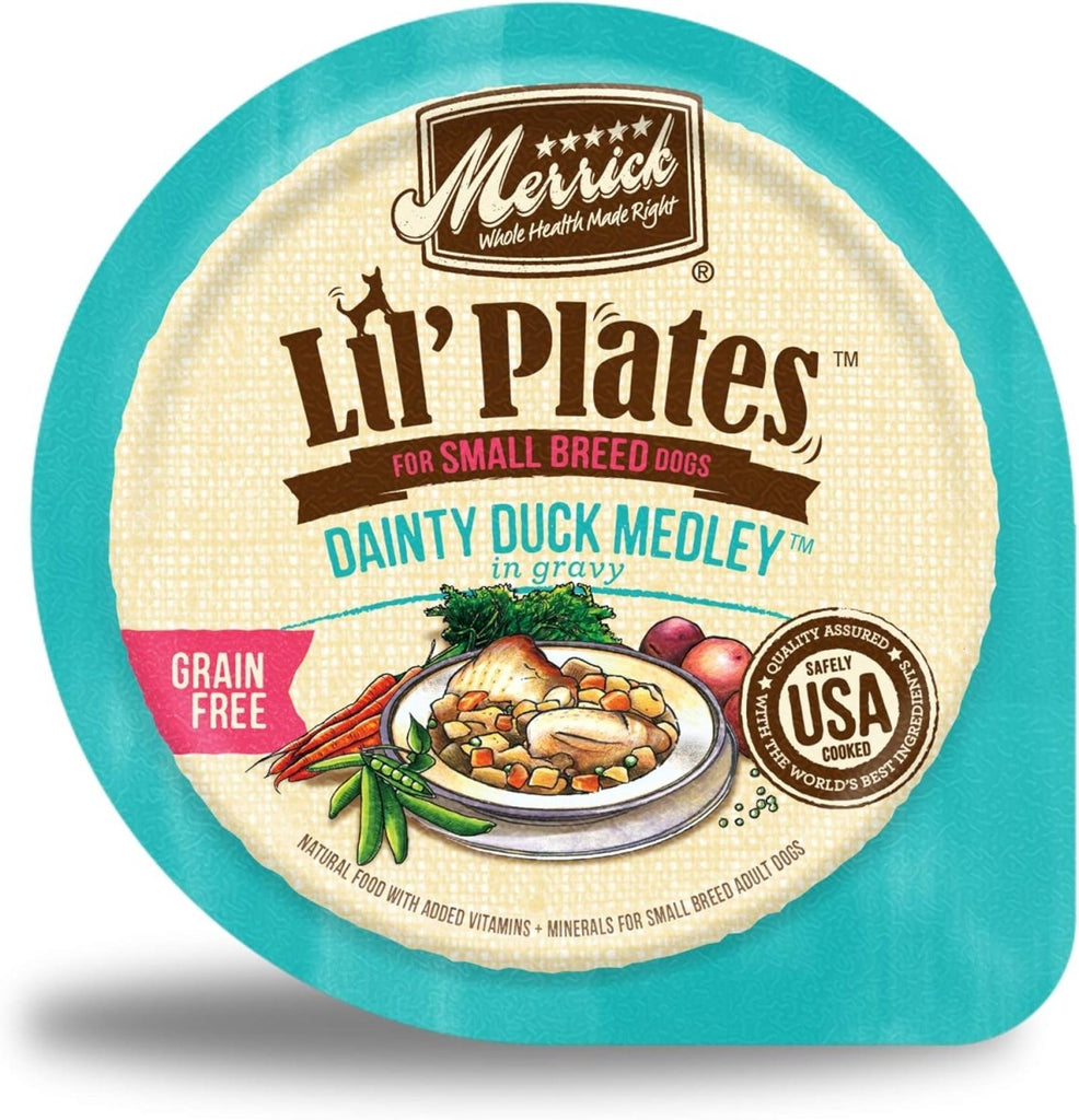 Merrick Wet Dog Food Lil' Plates Dainty Duck Medley