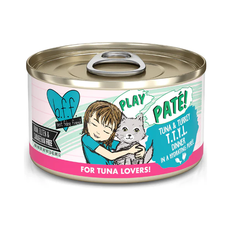Weruva Wet Cat Food Pouch BFF PLAY T.T.Y.L Tuna & Turkey Dinner in Hydrating Purée