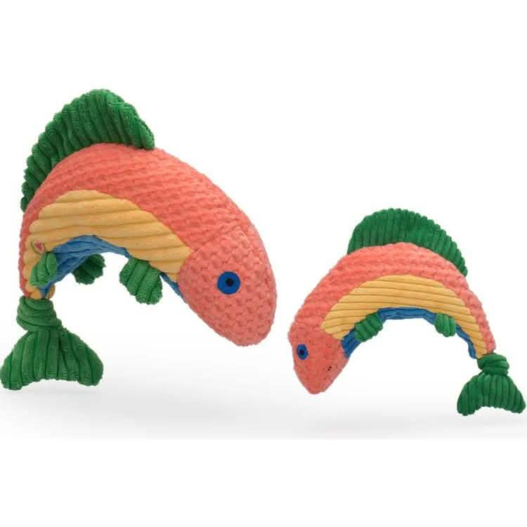 Huggle Hounds Dog Toy Rauccous Rainbow Trout Knottie