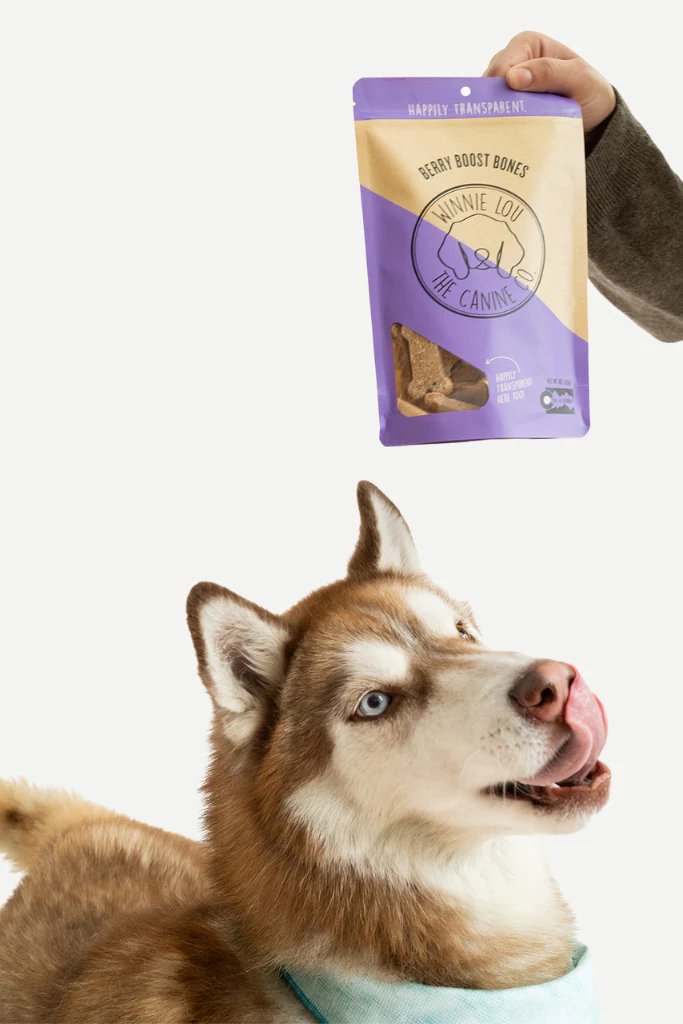 Winnie Lou Dog Treat Berry Boost Bones