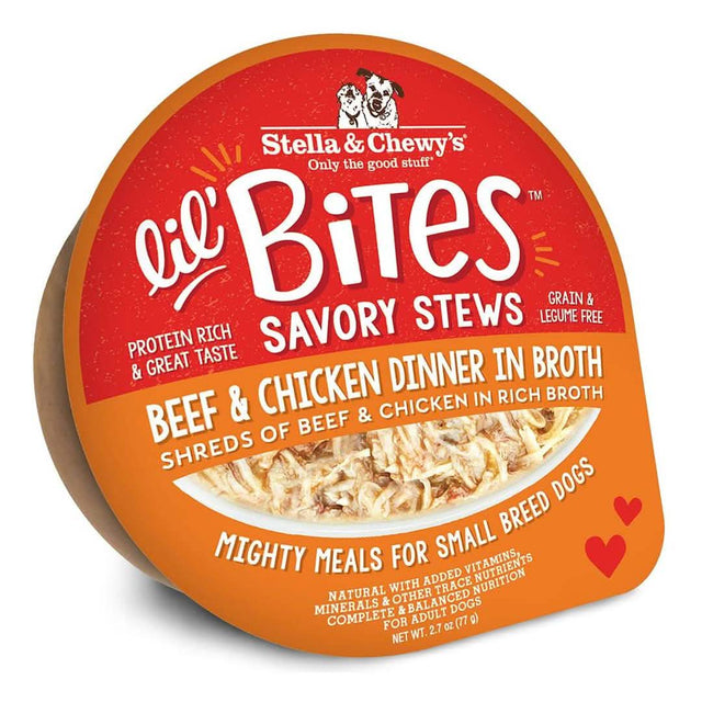 Stella & Chewy's Lil' Bites Savory Stews Beef & Chicken Dinner in Broth