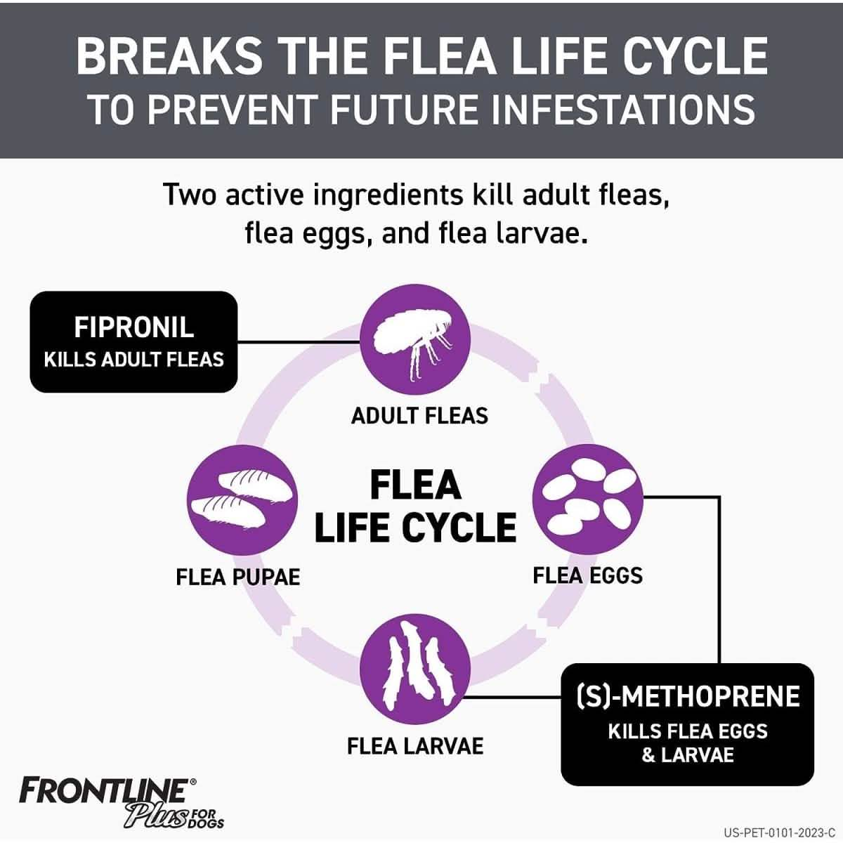 Frontline Plus Flea & Tick Drops for Dogs