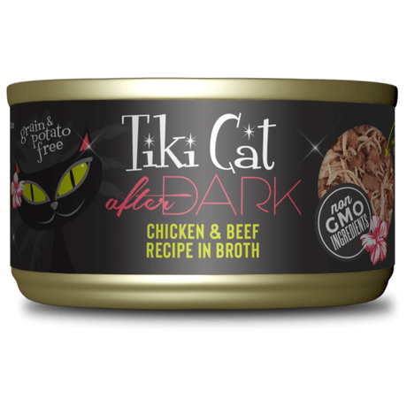 Tiki Cat After Dark Chicken & Beef Recipe in Broth Cat Food