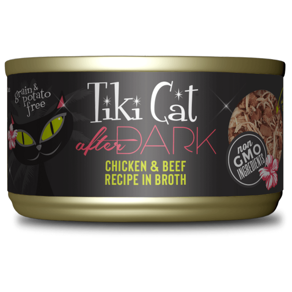 Tiki Cat After Dark Chicken & Beef Recipe in Broth Cat Food