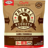 Primal Raw Frozen Dog Food Nuggets Lamb Formula