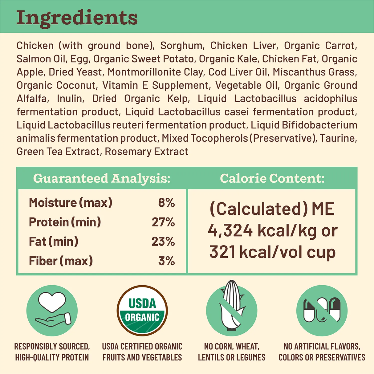 Primal Freeze-Dried Dog Food Kibble in the Raw Chicken Recipe