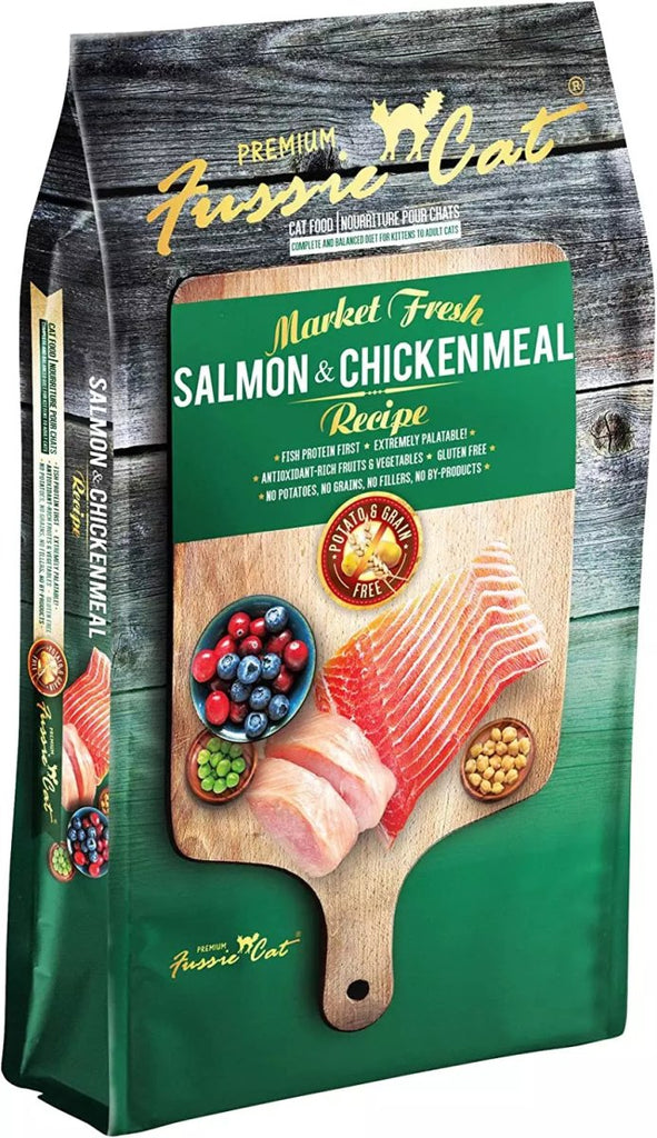 Fussie Cat Dry Cat Food Market Fresh Salmon &amp; Chickenmeal Recipe