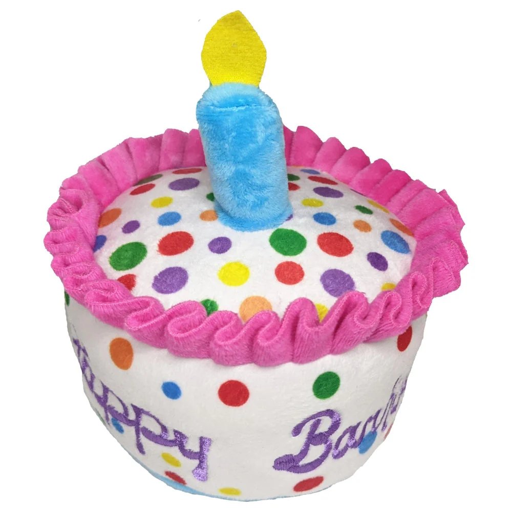 Huxley & Kent Dog Toy Lulubelles Happy Barkday Birthday Cake