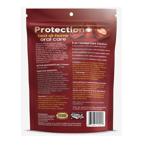 Ark Naturals Dog Treat Protection+ Brushless Toothpaste 5-in-1 Dental Chews Mini