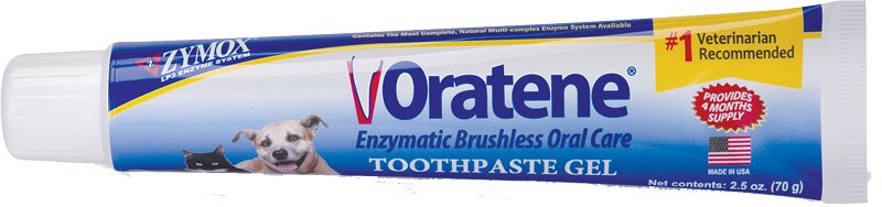 Zymox Oratene Enzymatic Brushless Oral Care Toothpaste Gel for Dogs & Cats