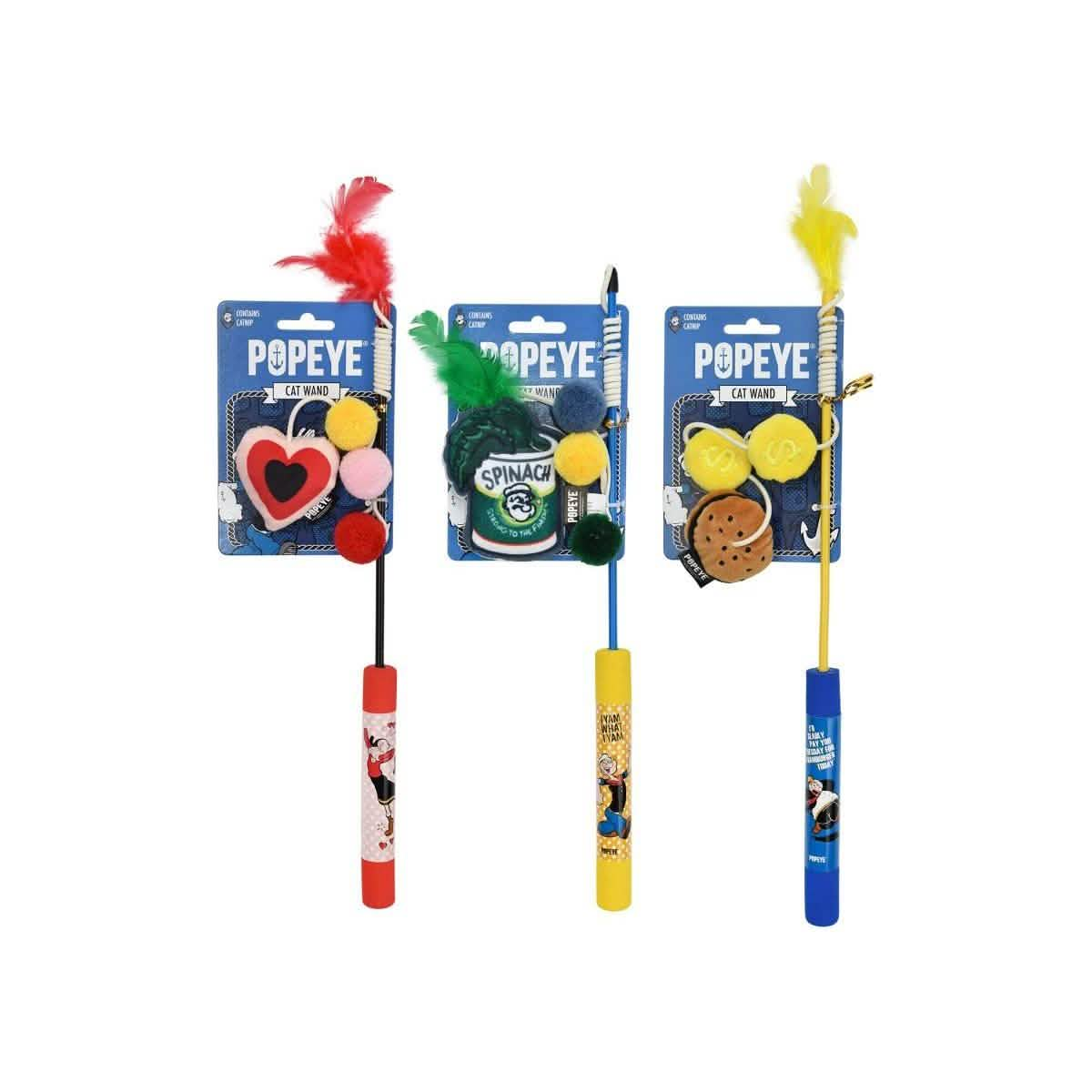 Multipet Catnip Cat Toy Popeye Wand - Assorted Colors