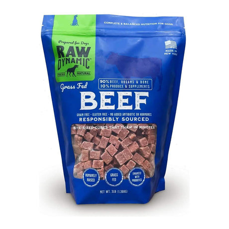 Raw Dynamic Raw Frozen Dog Food Grass Fed Beef Formula