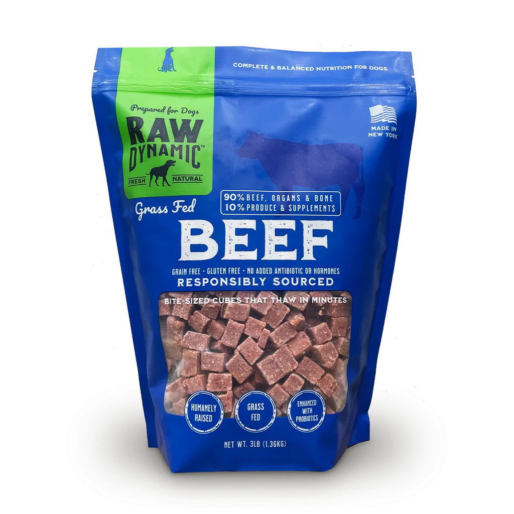 Raw Dynamic Raw Frozen Dog Food Grass Fed Beef Formula