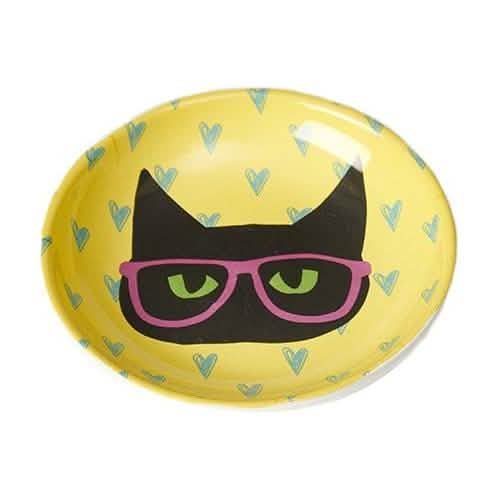 Petrageous Designs Smart Kitty Saucer Bowl