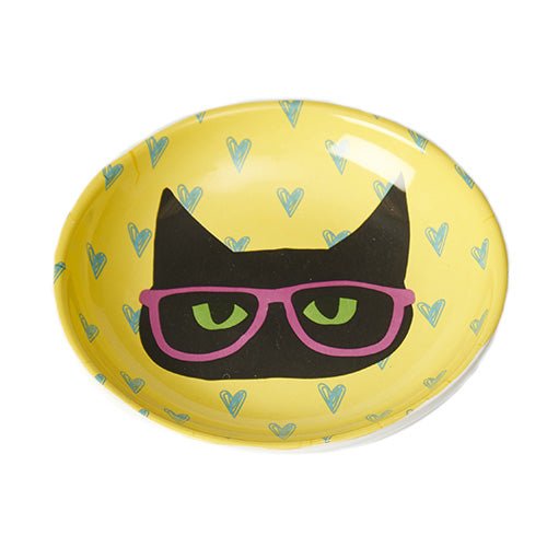 Petrageous Designs Smart Kitty Saucer Bowl