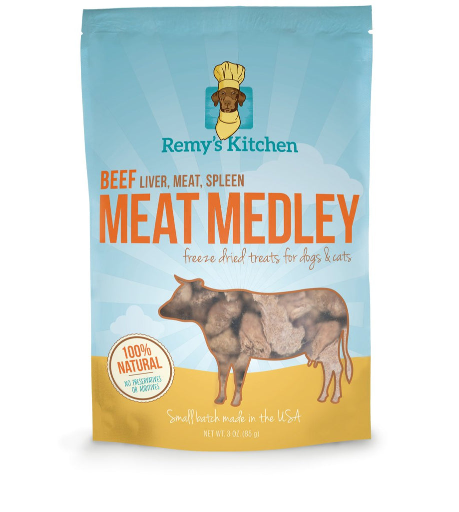 Remy's Kitchen Dog & Cat Treat Beef Meat Medley