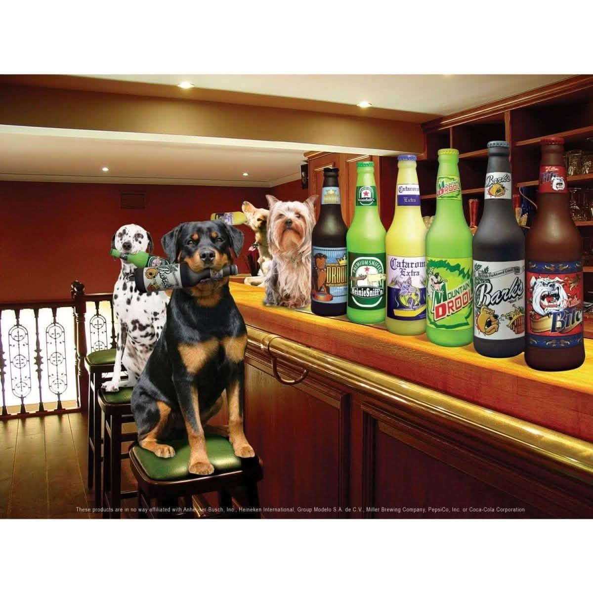 VIP Silly Squeakers® Dog Toy Beer Bottle Dos Perros