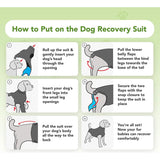 Suitical Recovery Suit for Dogs - Black