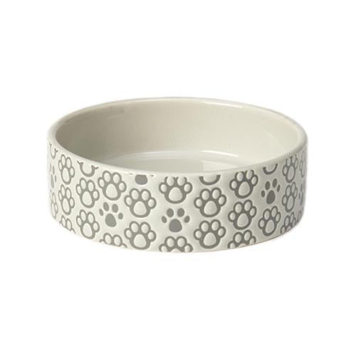 Petrageous Designs Paws Shallow Bowl