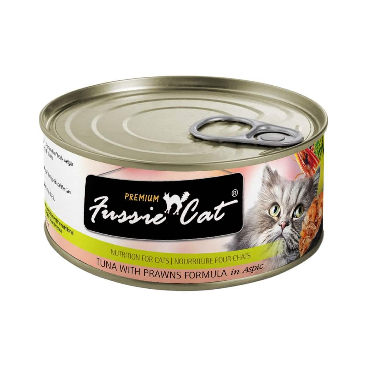 Fussie Cat Wet Cat Food Premium Tuna with Prawns Formula in Aspic