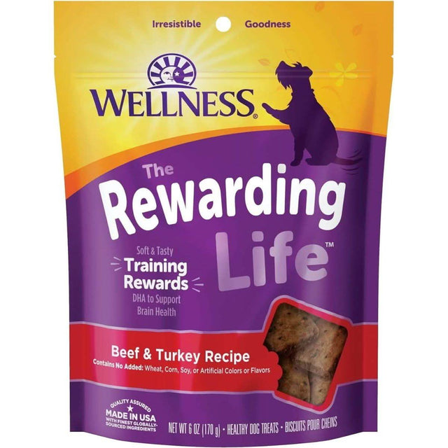 Wellness Dog Treats Soft & Chewy Rewarding Life Beef & Turkey Recipe