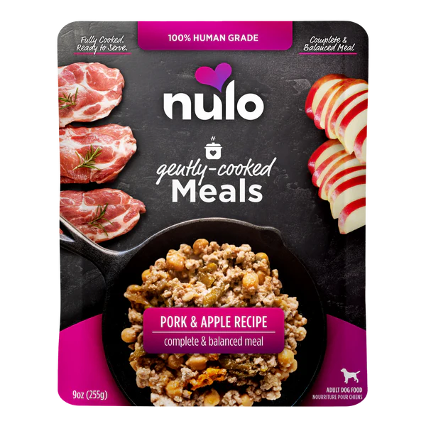 Nulo Wet Dog Food Gently-Cooked Meals Pork & Apple Recipe