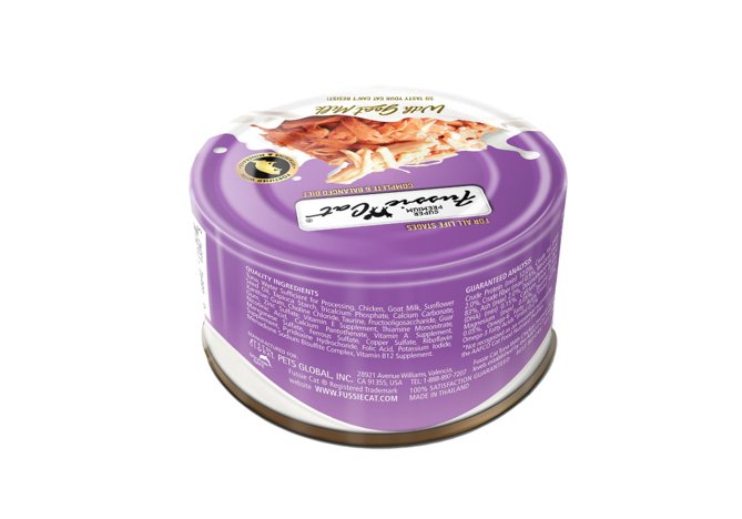 Fussie Cat Wet Cat Food Tuna with Chicken Formula in Goat Milk Gravy