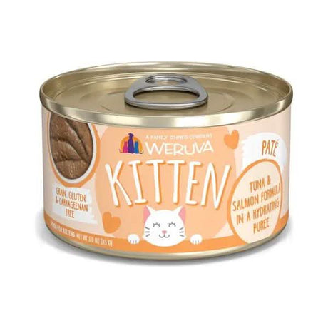 Wervua Wet Cat Food Paté Tuna & Salmon Formula in Hydrating Purée for Kittens