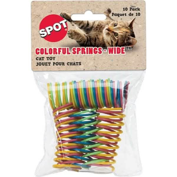 SPOT Cat Toy Colorful Springs (10 Pack)