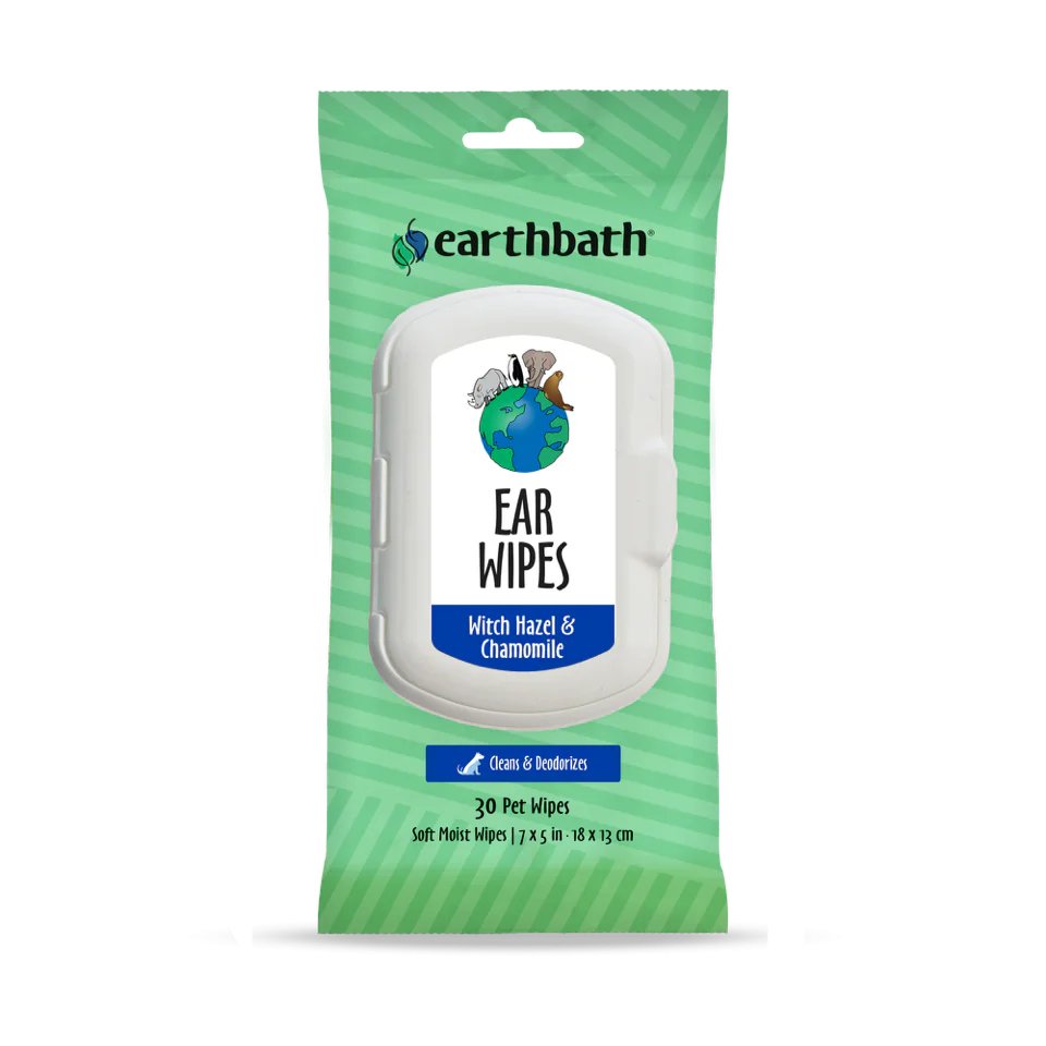 earthbath Ear Wipes Witch Hazel & Chamomile