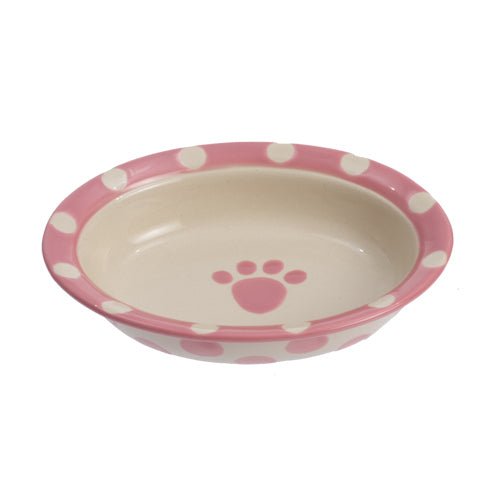 Petrageous Designs Polka Paws Oval Bowl