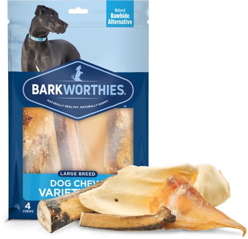 Barkworthies Dog Treat Large Breed Dog Chews Variety Pack