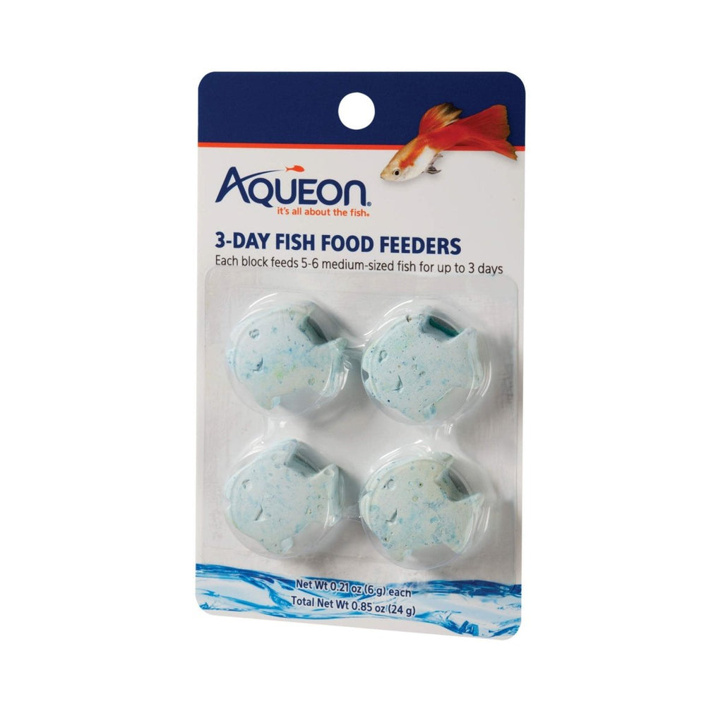 Aqueon 3-Day Fish Food Feeders (4 pack)