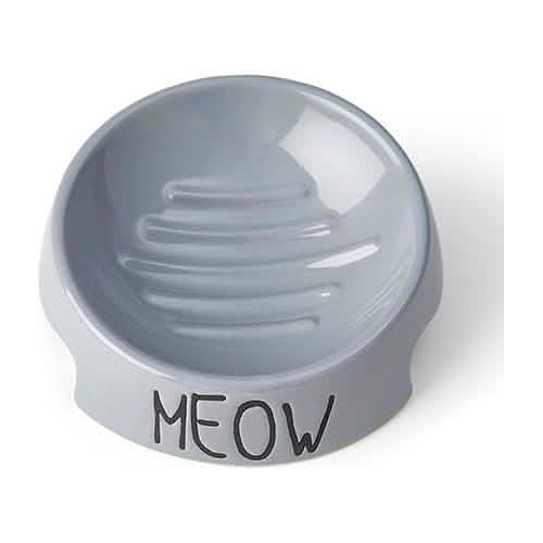 Petrageous Designs Meow Inverted Bowl - Gray