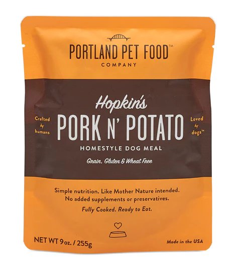 Portland Pet Cooked Refrigerated Dog Food Hopkin's Pork N' Potato