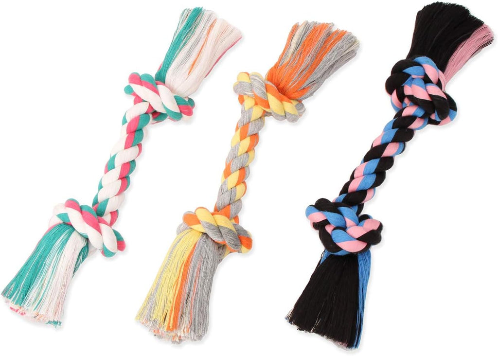 Mammoth Dog Toy Flossy Chews Color Rope Bone - Assorted Sizes and Colors