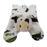 GoDog Dog Toy Barnyard Buddies Flattie Cow