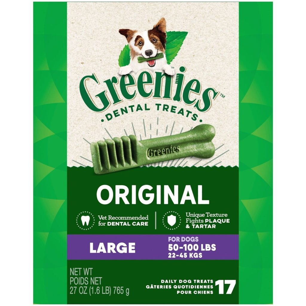 Greenies Dog Treat Original Dental Treats Large 17 count